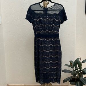Navy blue cocktail dress